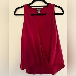 Red Sleeveless Top
